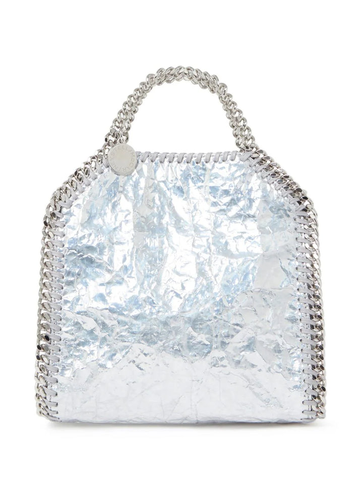 Falabella mini metallic tote bag