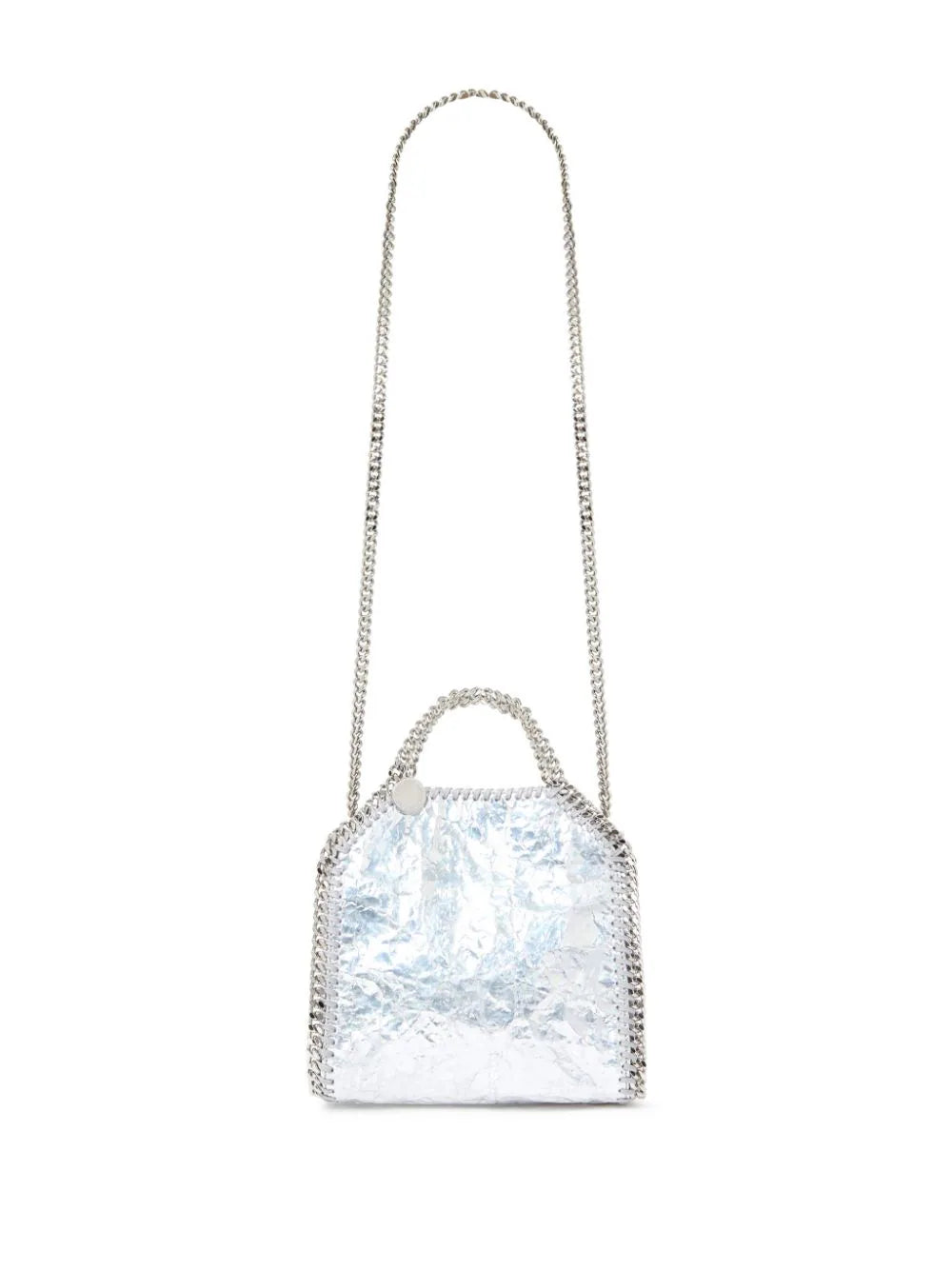 Falabella mini metallic tote bag