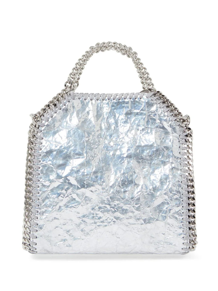 Falabella mini metallic tote bag