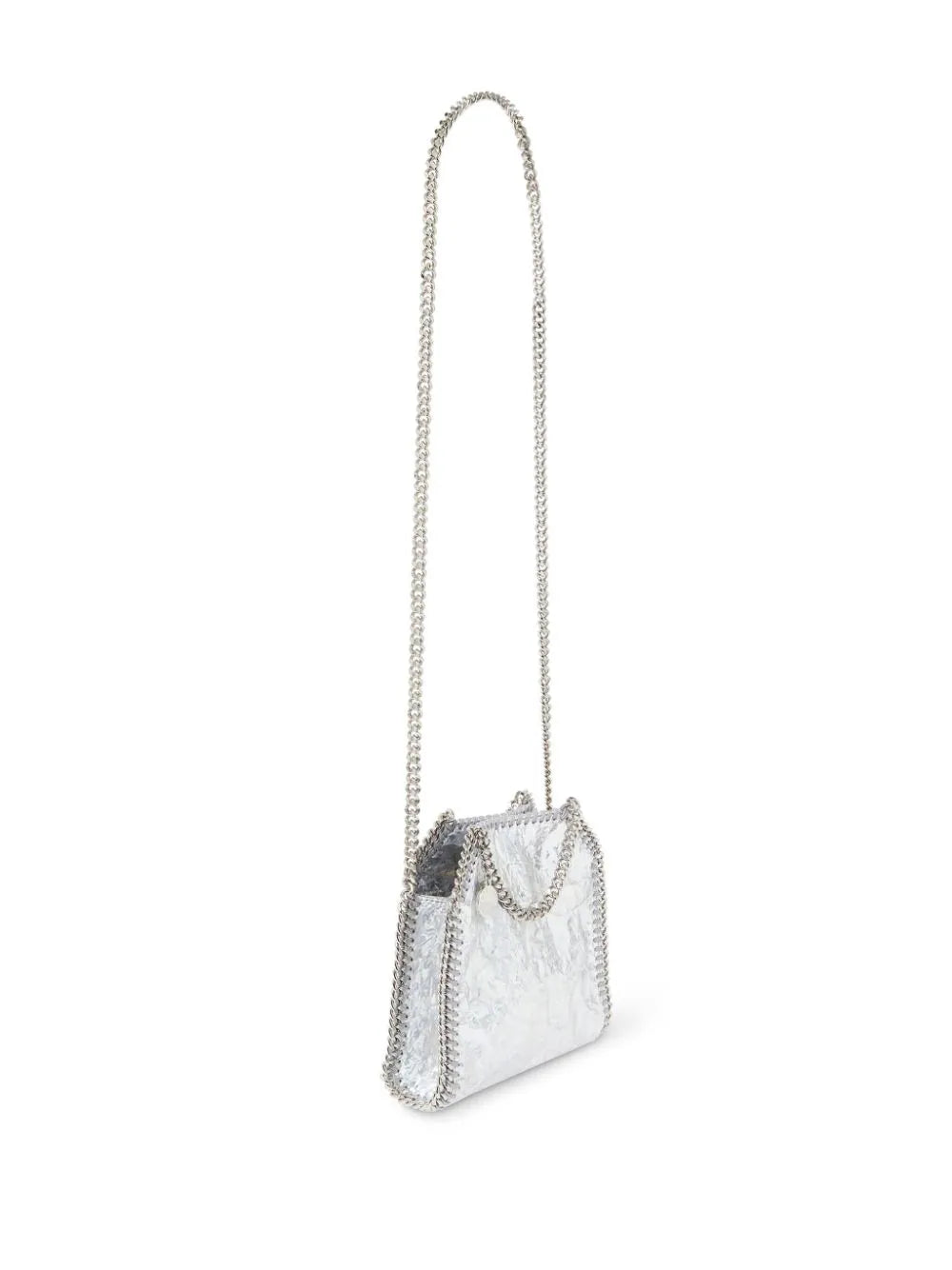 Falabella mini metallic tote bag