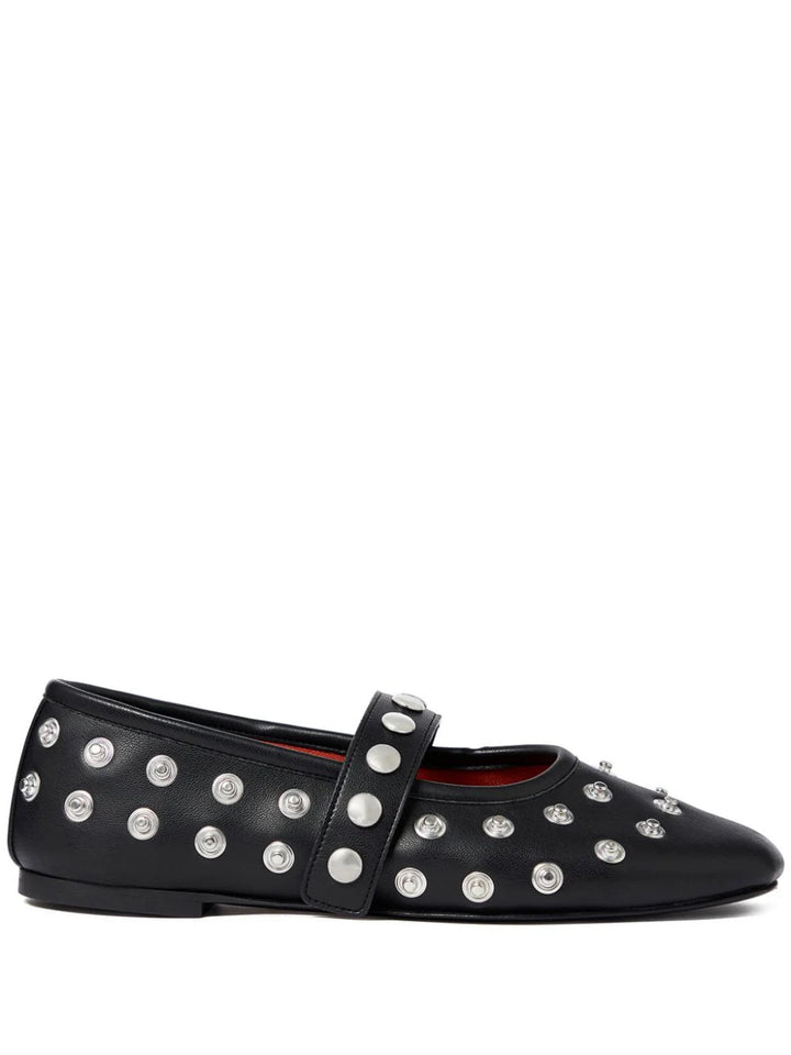 Studded ballet flats