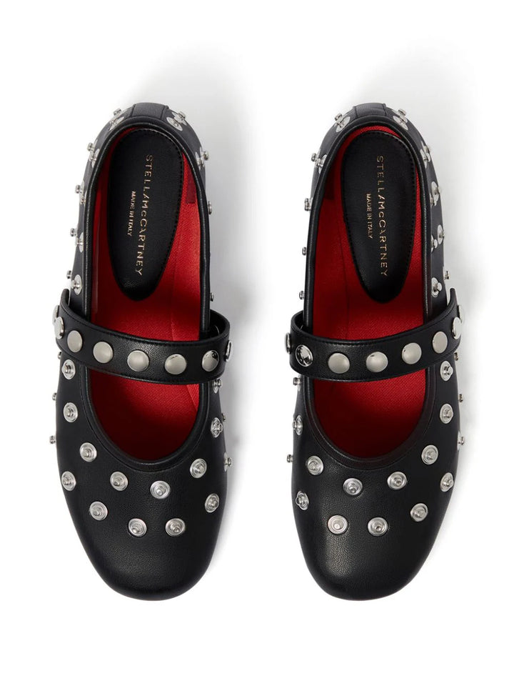 Studded ballet flats