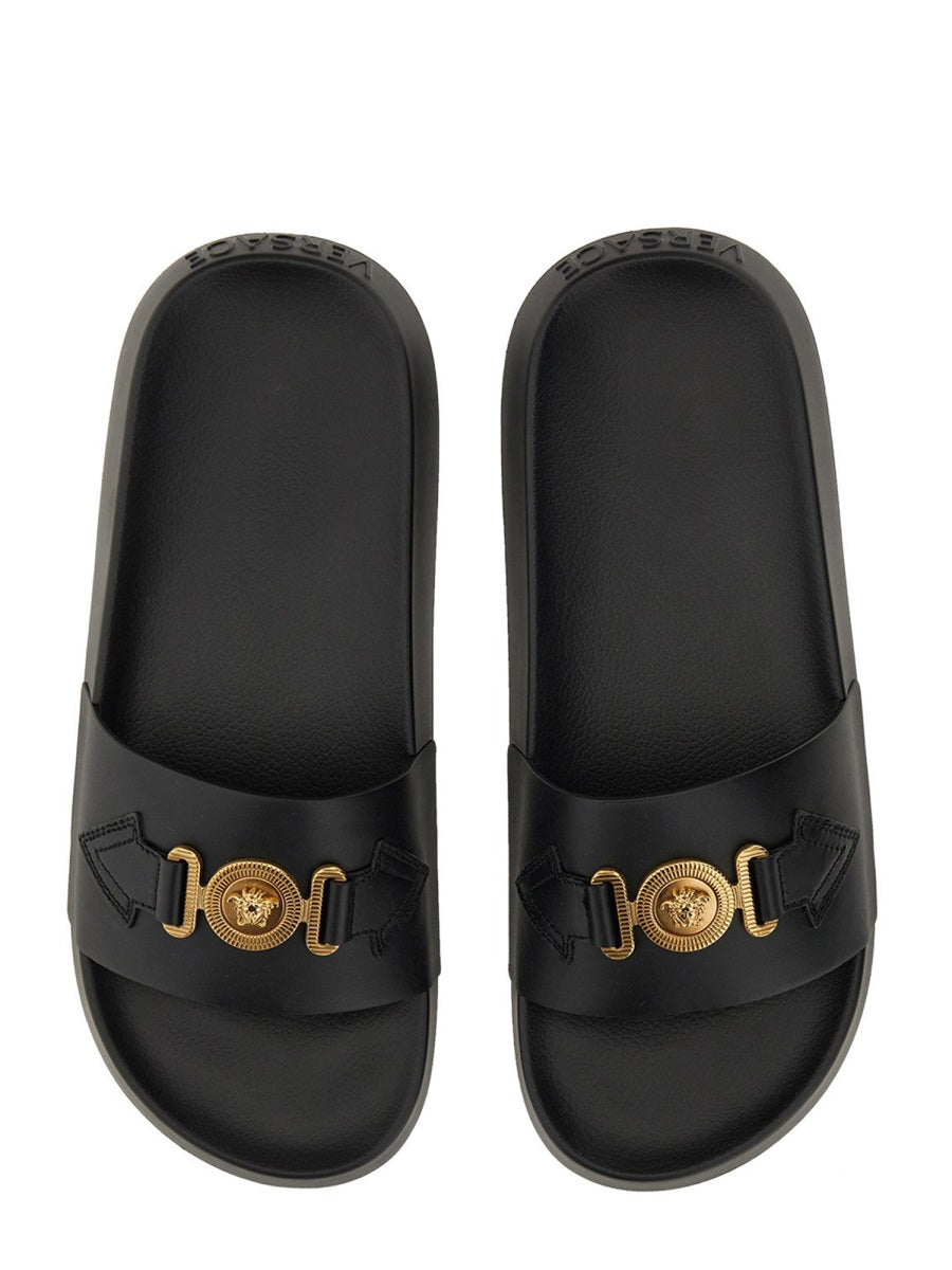 Versace Sandals - Black | Wanan Luxury