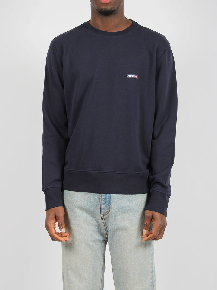 Cotton crew neck sweatshirt