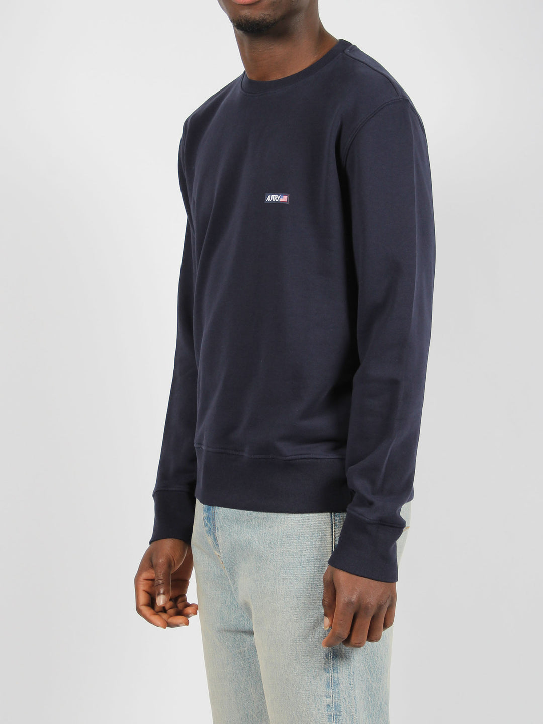 Cotton crew neck sweatshirt