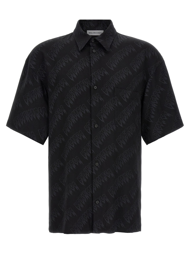 Balenciaga Logo Shirt Shirt and Blouse - Black | d4cb933164c0da5eb82b9bdcab7e5c2433398b1e