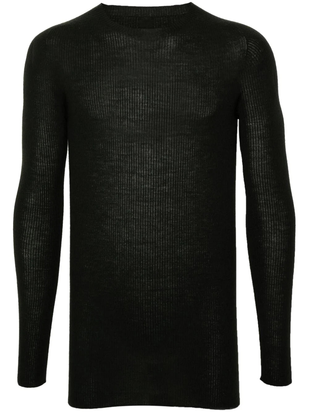 Ribbed round neck