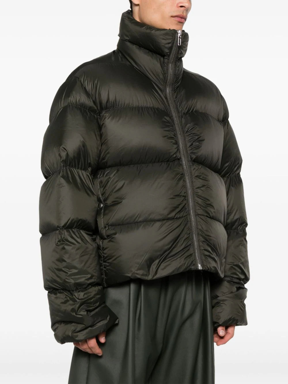 High-neck down jacket