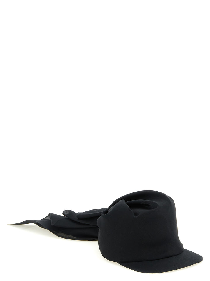 Balenciaga Silk Cap Hats - Black | 0d04147d088d02c424fcf729a20fbac2aea28b40