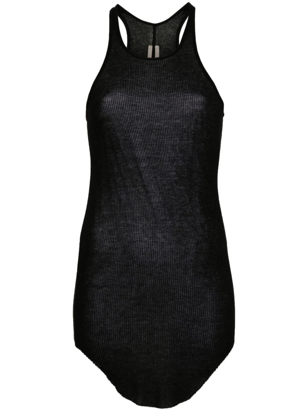 Ribbed tank top with Olympic neckline