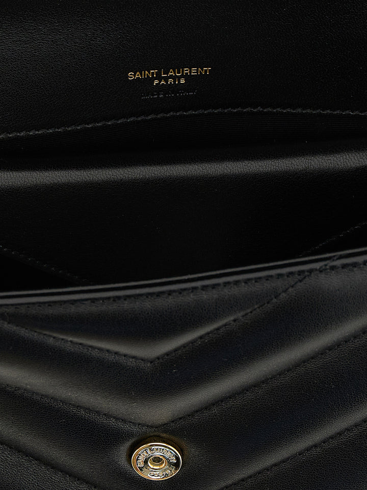 Saint Laurent Loulou Shoulder Bags - Black | e25ffca434b10e697efe6a8bde18be691ec3a53c