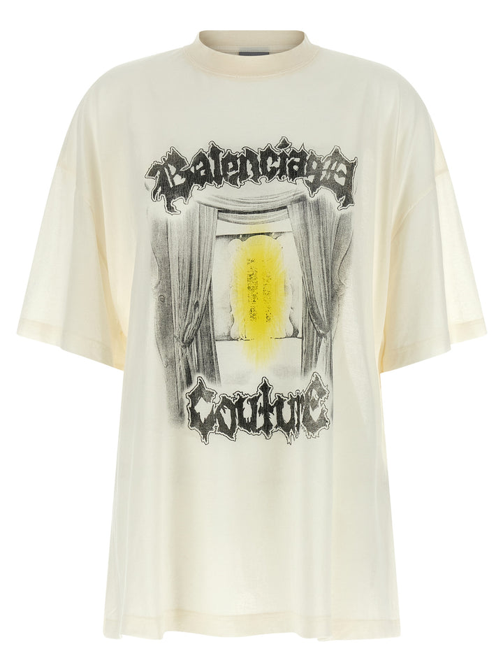 Balenciaga Shaped Salon De Couture T-shirt - White | c8f7c61390a1c7128dee9d9120dd46ed3f3c82ed