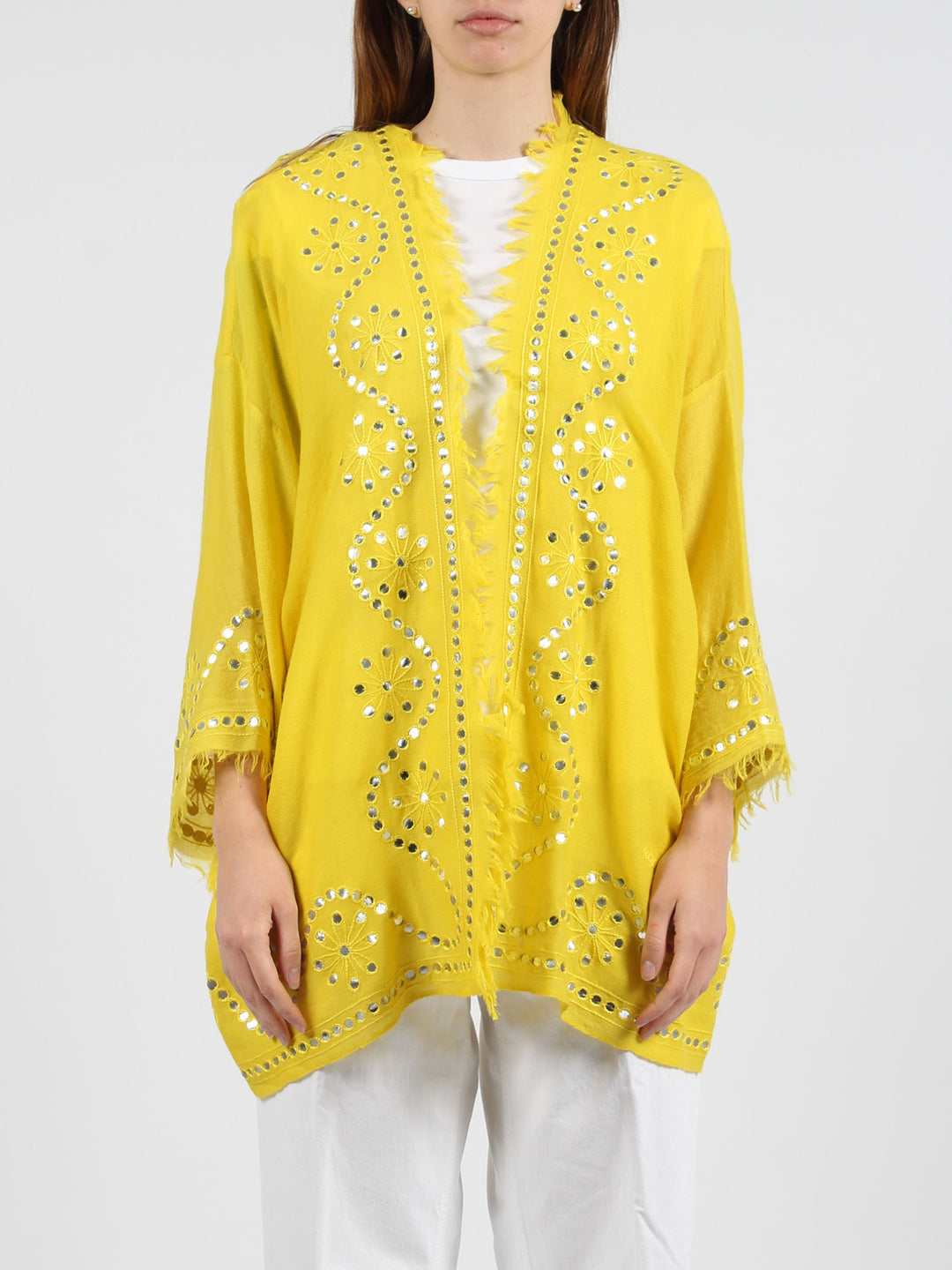 Within embroidered cardigan