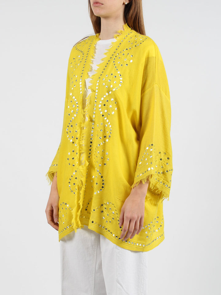 Within embroidered cardigan