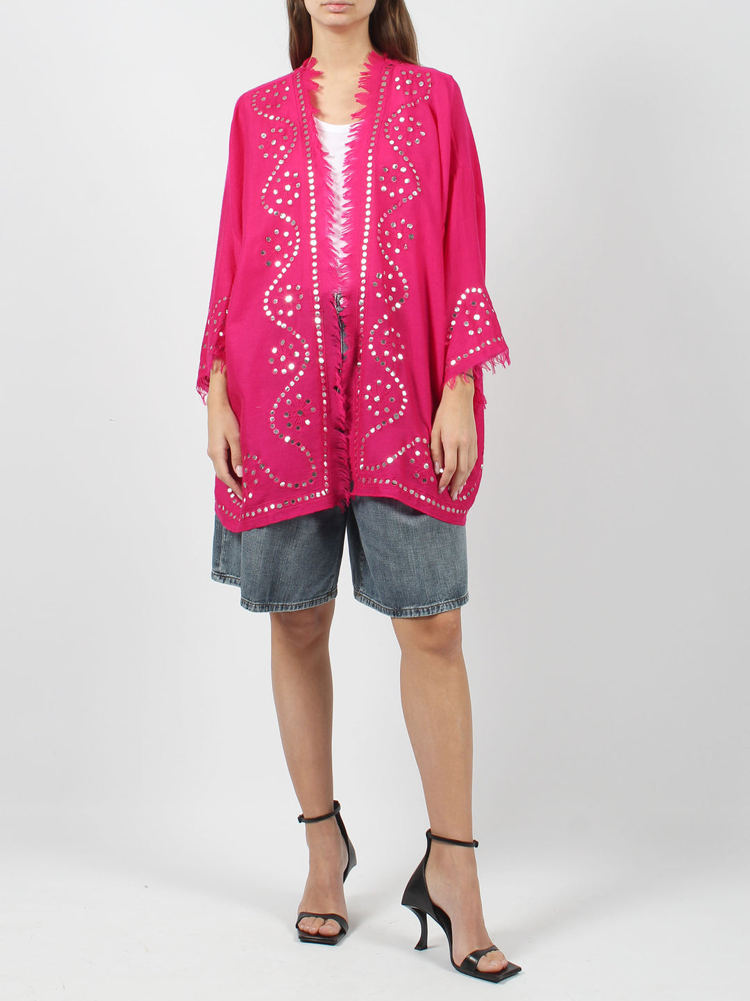 Within embroidered cardigan