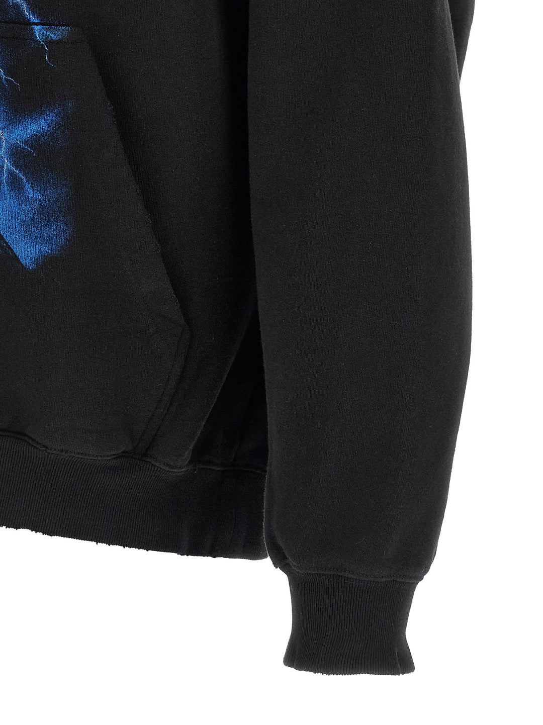 Balenciaga Paris Thunderstorm Sweatshirt - Black | 60678b841f3fc733a7d6ed3556ae7098ad8db992