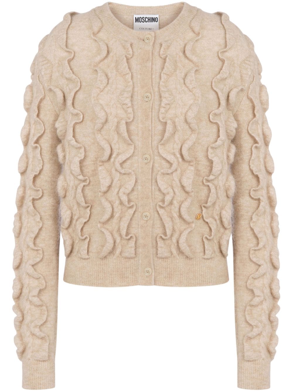 Cardigan with ruffles