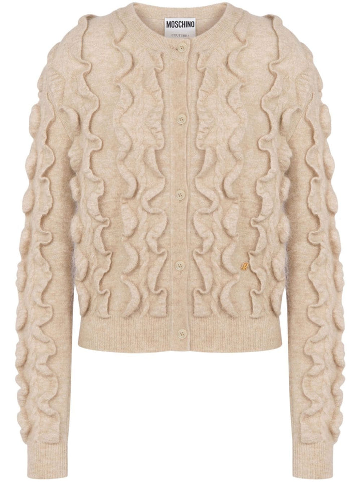 Cardigan with ruffles