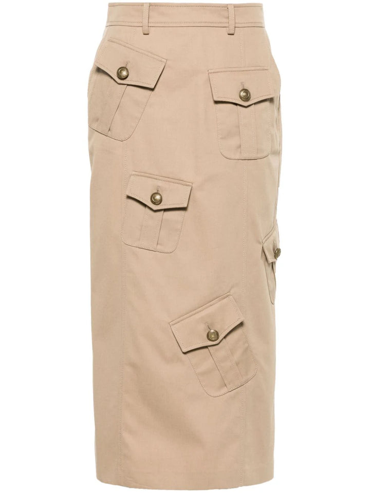 Cargo midi skirt