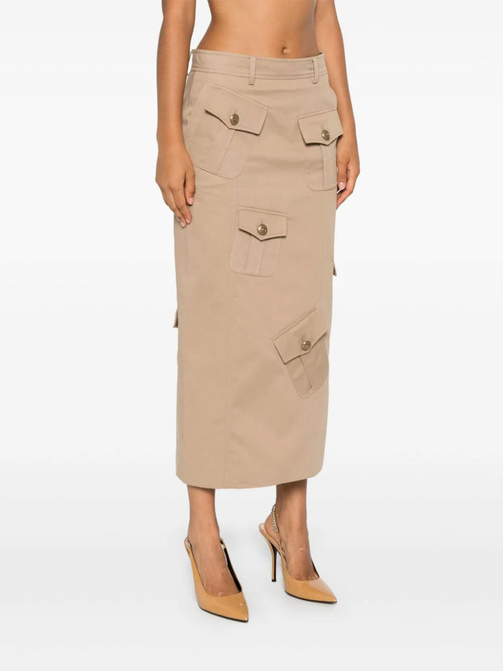 Cargo midi skirt