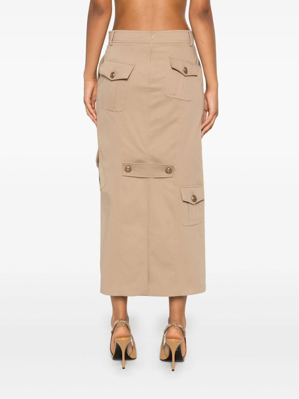 Cargo midi skirt