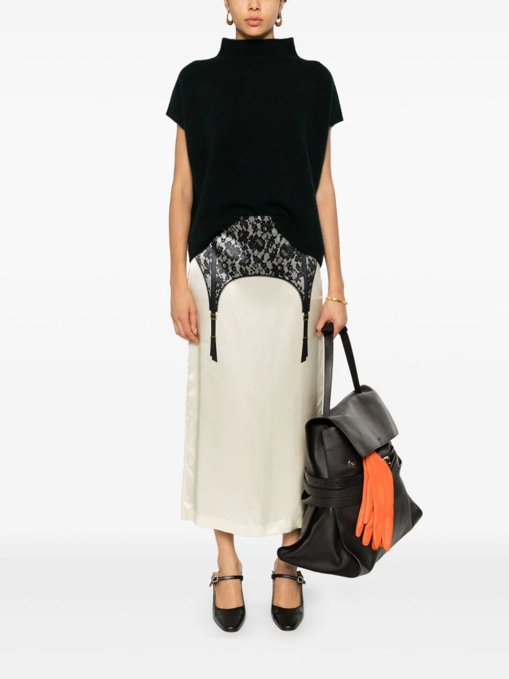 Midi skirt with print