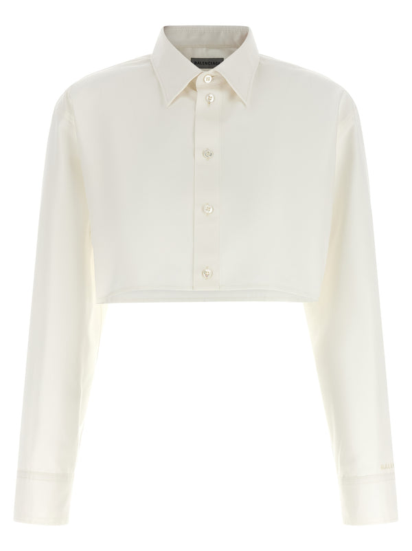 Cropped Shirt Shirt And Blouse White