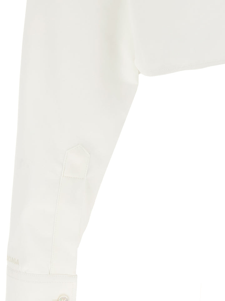 Balenciaga Cropped Shirt Shirt and Blouse - White | b60f0fc0e8d6c8b9671002d0dfdb544daf35e188