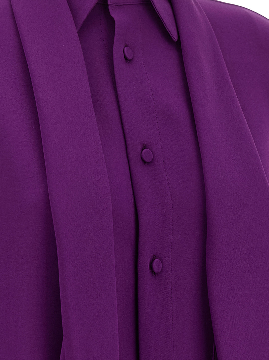 Balenciaga Shirt With Scarf Shirt and Blouse - Purple | f485d43ae3d70ffeed51ba8a3ef422f176c019af