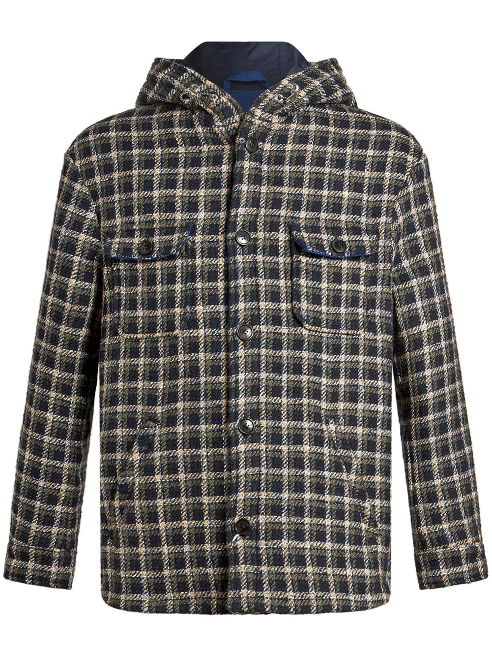 Tartan shirt jacket