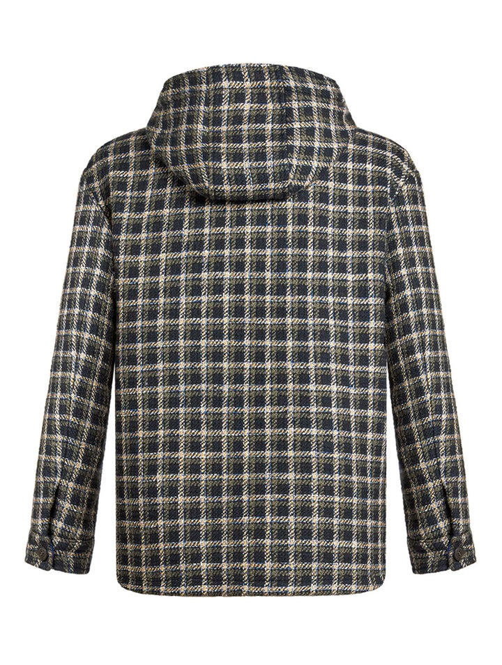 Tartan shirt jacket