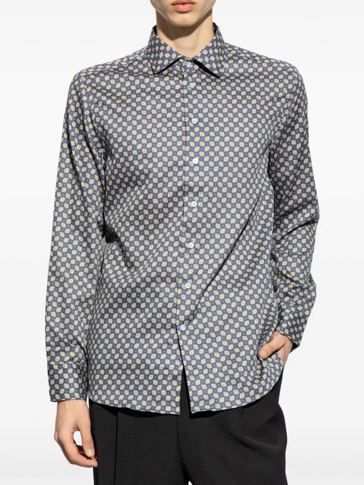 Shirt with abstract print