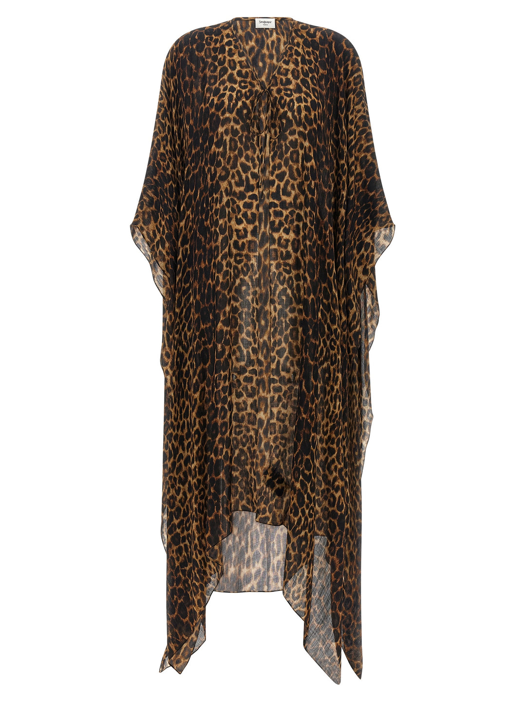 Saint Laurent Caftnao Animalier Capes - Brown | 6eed26b6d3b10bbf27a0c77e23e2c29fc2e5c612