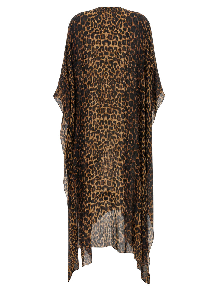 Saint Laurent Caftnao Animalier Capes - Brown | 6542bed6fe74ae09f618359495b0443706979758