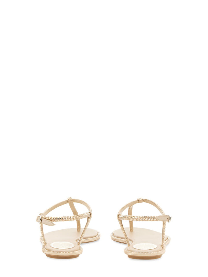 Rene Caovilla Sandals - Gold | 991f519986a616e131684159bbdcaa2bffafb7f2