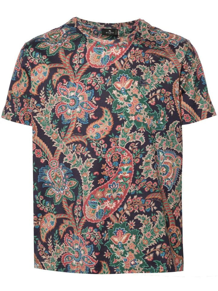 T-shirt with paisley print