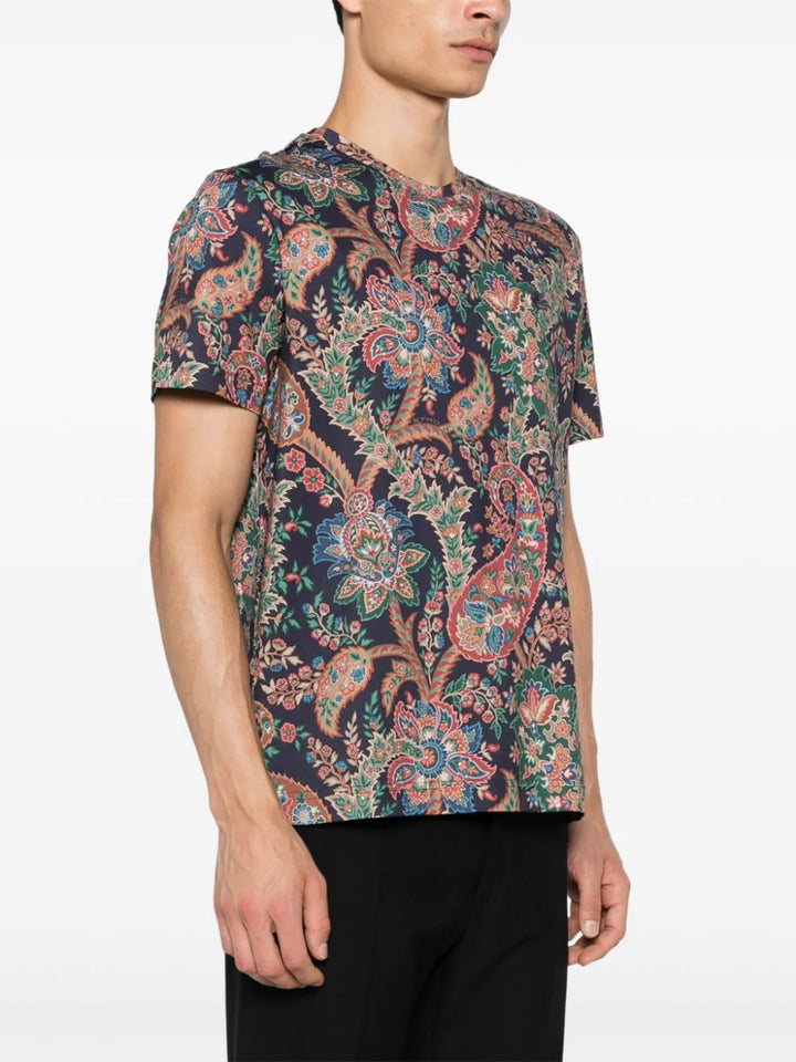 T-shirt with paisley print