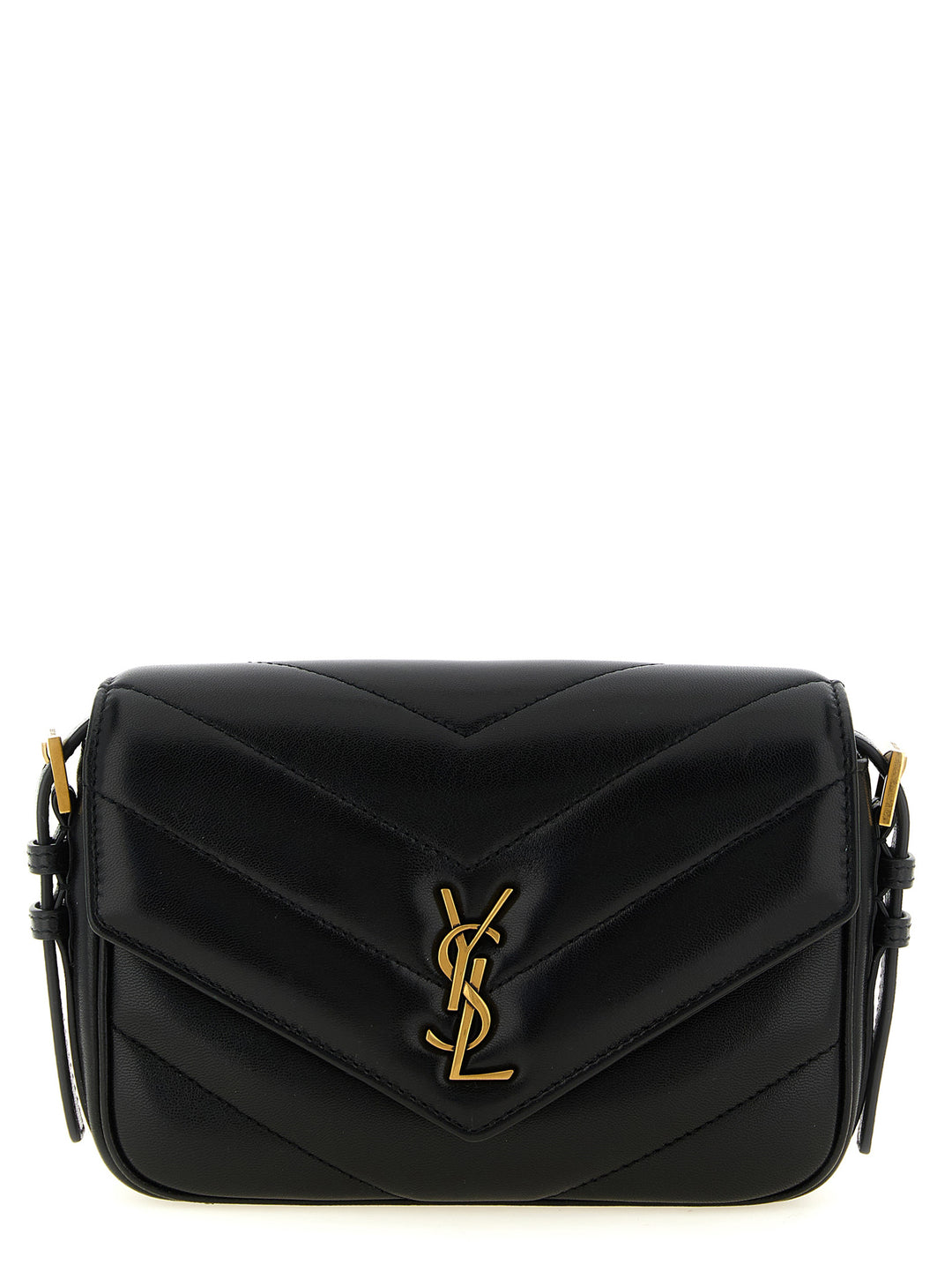 Saint Laurent Loulou Crossbody Bags - Black | bbb2bf9bd558297c98ec4fad66062ddc44fa7a8d