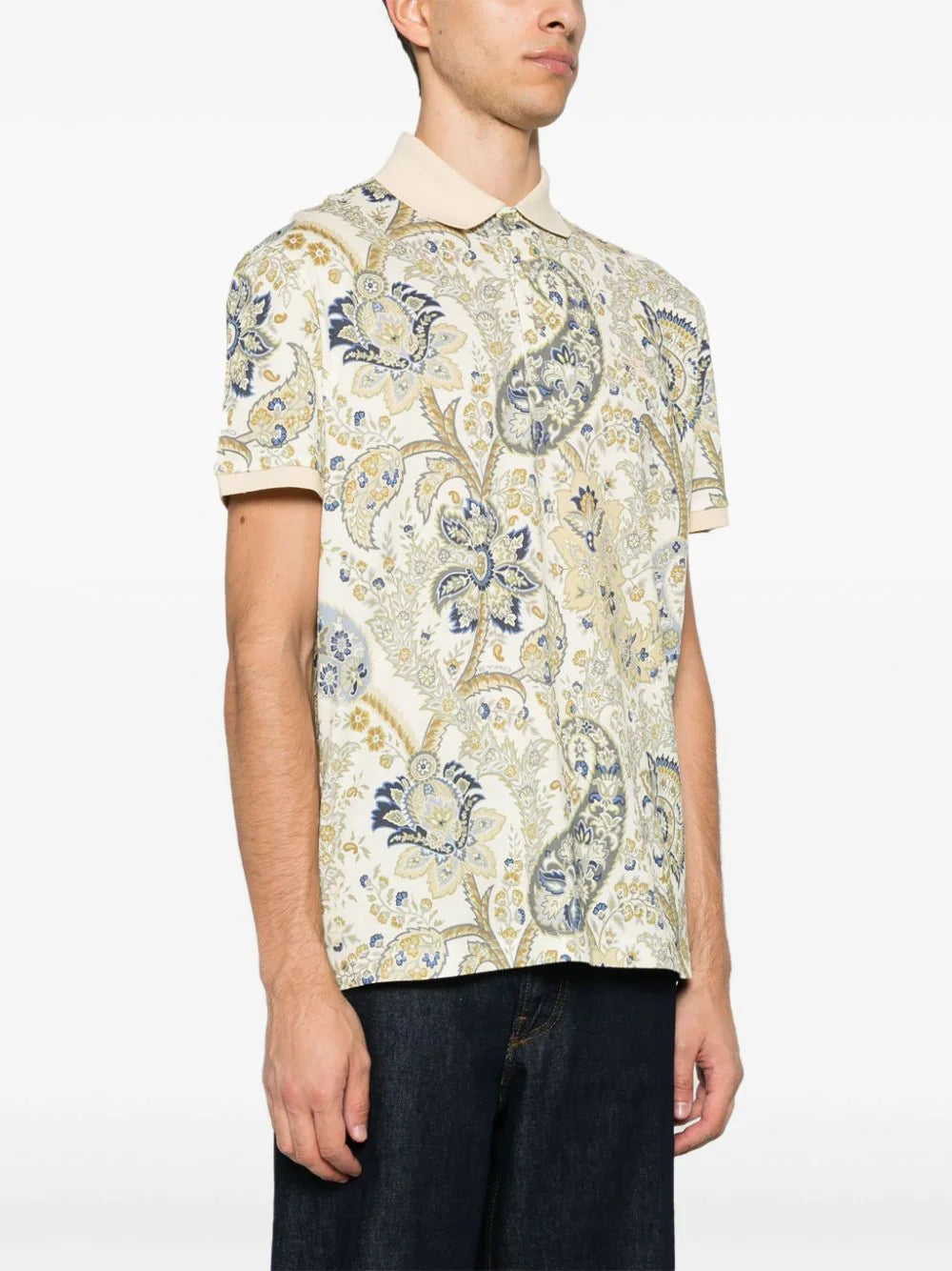 Polo shirt with paisley print