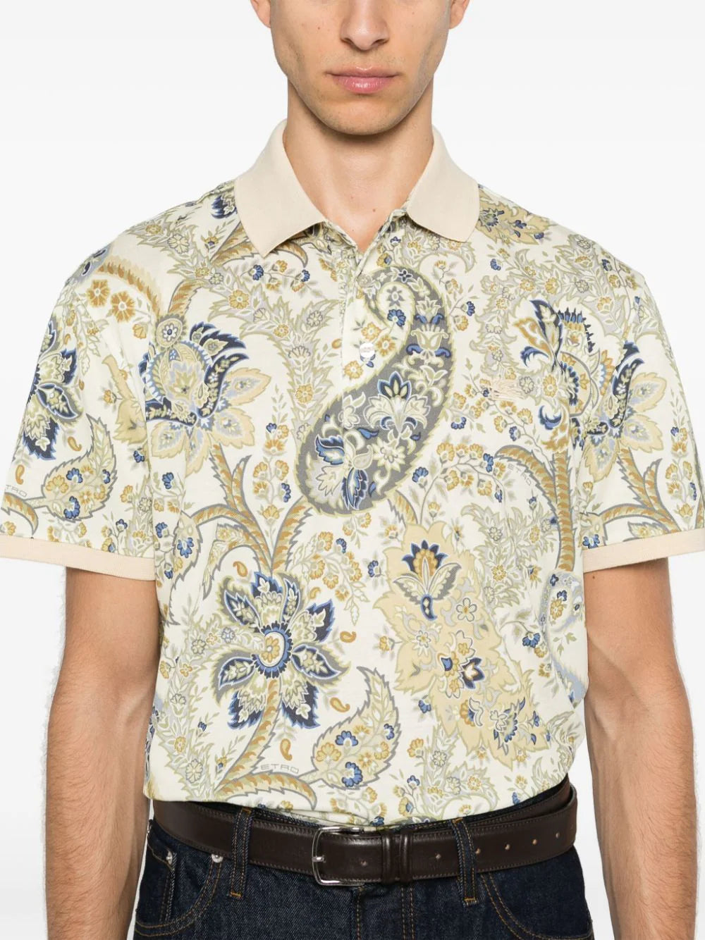 Polo shirt with paisley print