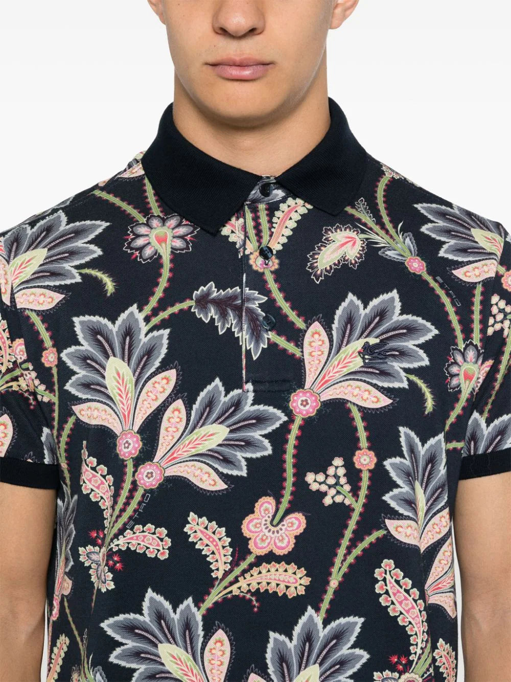 Polo shirt with paisley print