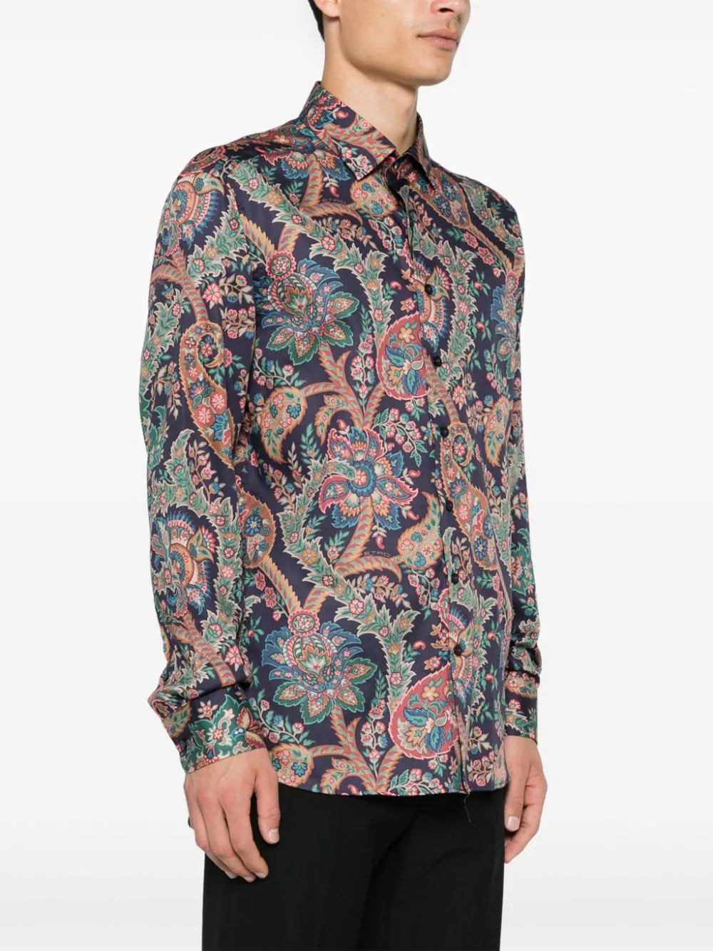 Shirt with paisley print