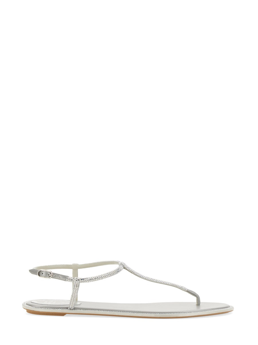 Rene Caovilla Flat Shoes - Silver | 89aedd28c82549161d49e0471bccafebe3db8577