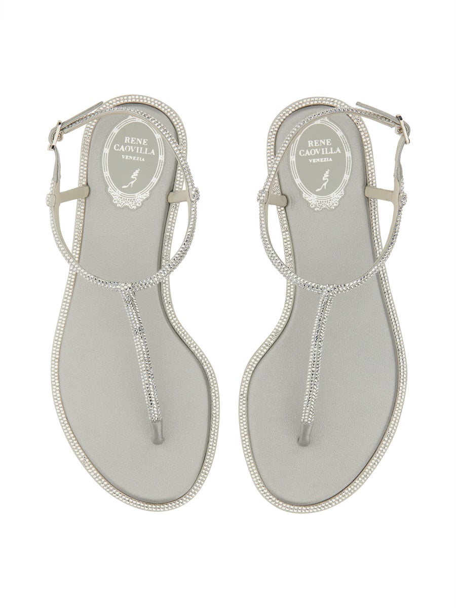 Rene Caovilla Flat Shoes - Silver | 73ad22657a2bb4a4271dc6206f70afa764808283