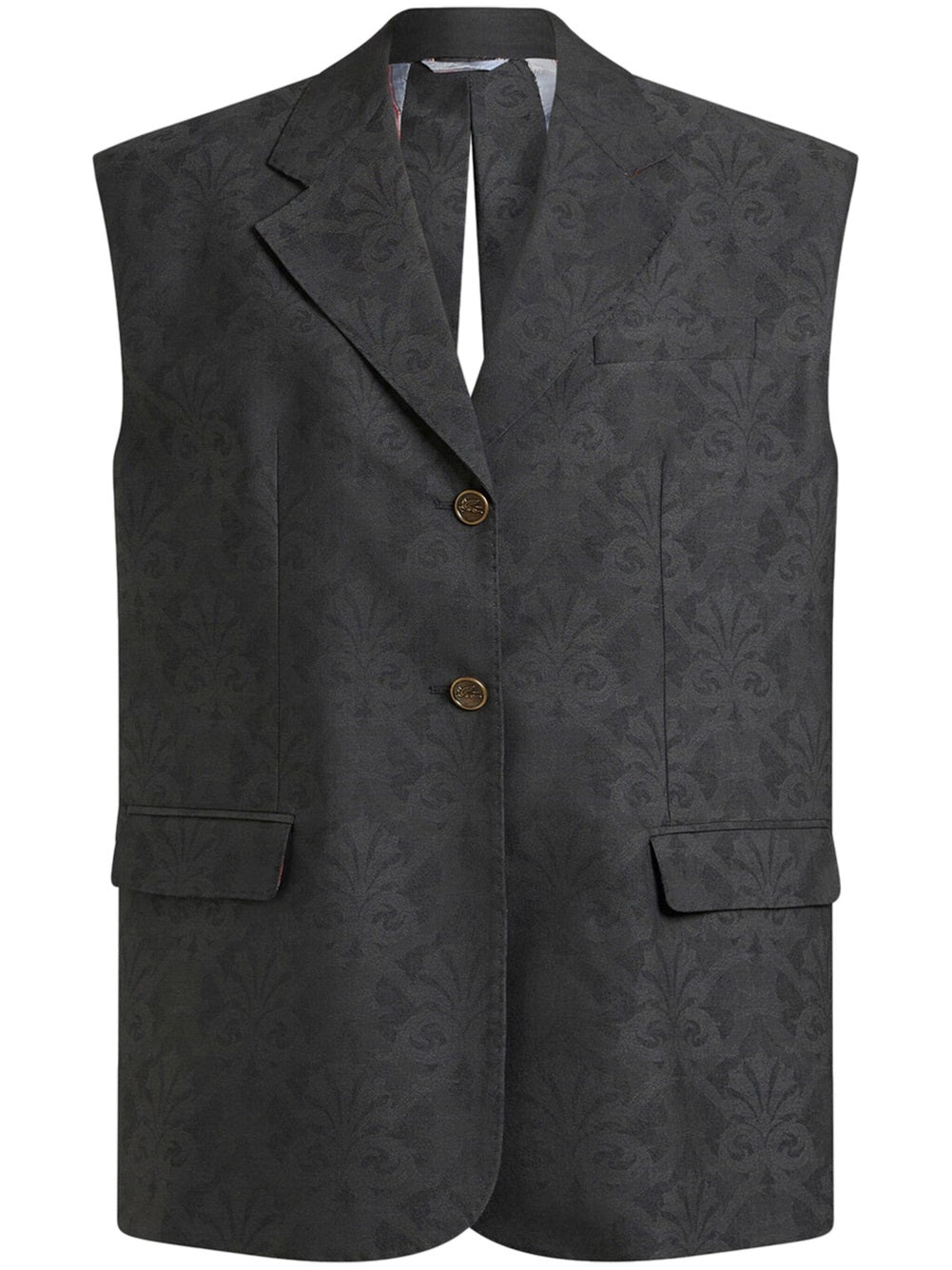 Waistcoat with jacquard effect