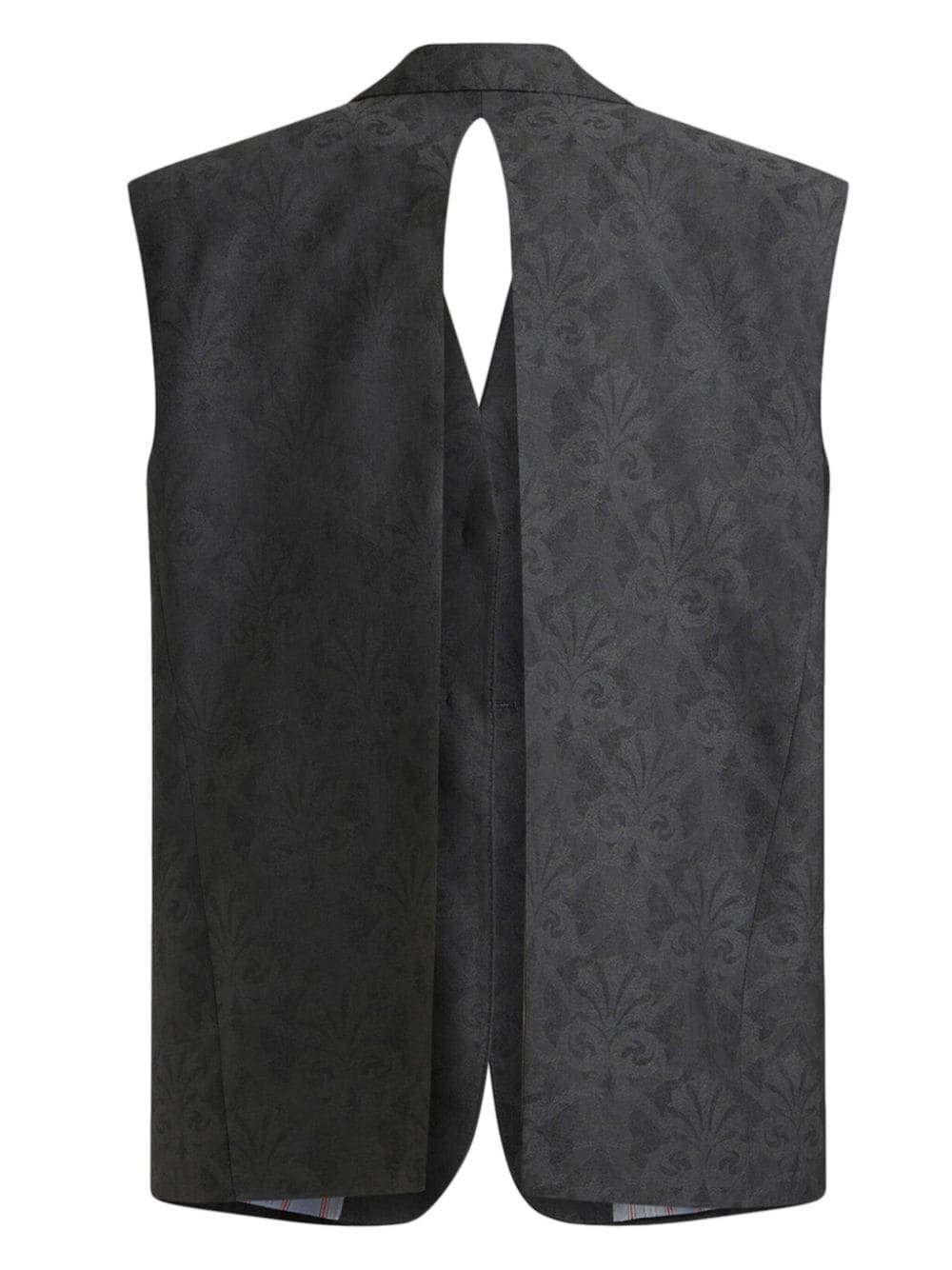 Waistcoat with jacquard effect