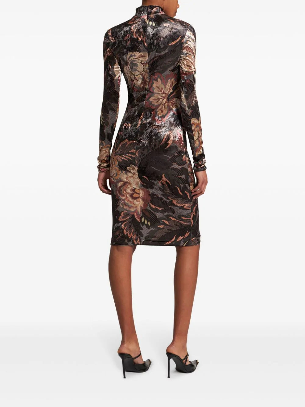 Midi dress with print