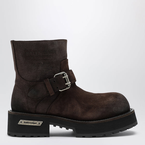 Venom Mini Brown Waxed Suede Calfskin Boots