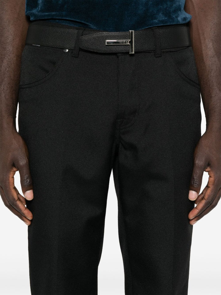 Trousers with patch