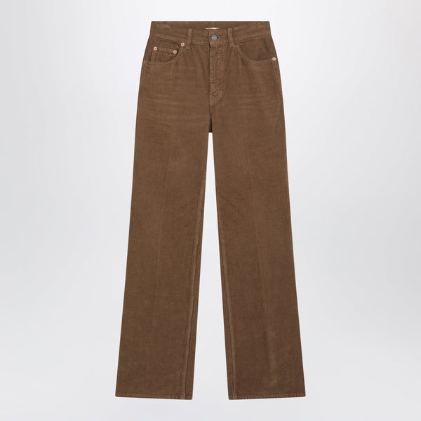 1970s Fall Leaf Corduroy Trousers